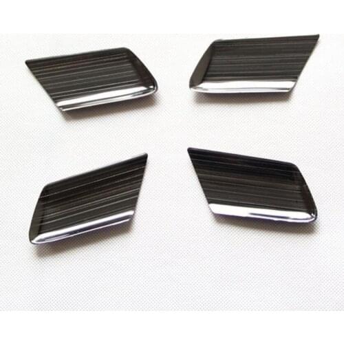 Tonlinker 4 PCS DIY Car styling NEW ABS chrome Inside door handle light Case for TOYOTA 2014 new RAV4 parts accessories