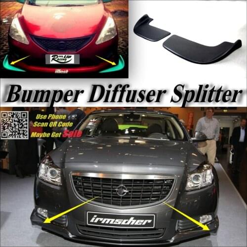 Car Splitter Diffuser Bumper Canard Lip For Opel Insignia 2008~2016 Tuning Body Kit / Front Deflector Car Flap Fin Chin Reduce