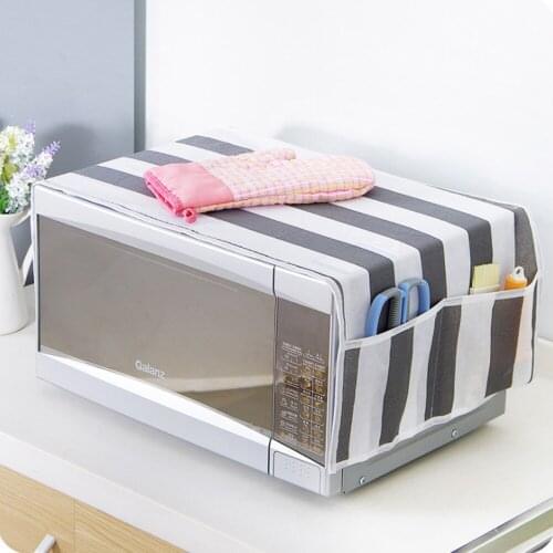 Household Simple Non-woven Fabric Microwave Oven Dust Cover Electric Oven Cover Anti-fouling And Oil-proof Kitchen Accessories