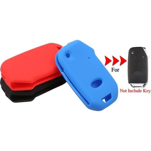 Kutery Silicone Rubber Car Key Cover Case For Kia Ceed Cerato Forte Sportage Sorento Remote Car Key Shell Protecor Replacement