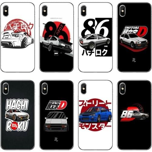 Hot Initial D Ae86 Transparent Phone Case For iPhone 12 11 Pro Max Mini XS Max XR X 8 7 Plus 6 6S Plus 5 5S SE 2020