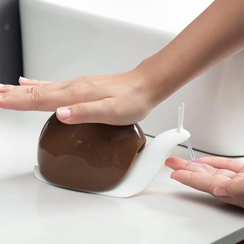 Creative Snail Shape Soap Dispenser Cosmetics Bottles Bathroom Hand Sanitizer Shampoo Body Wash Lotion Bottle Bathroom Hardware