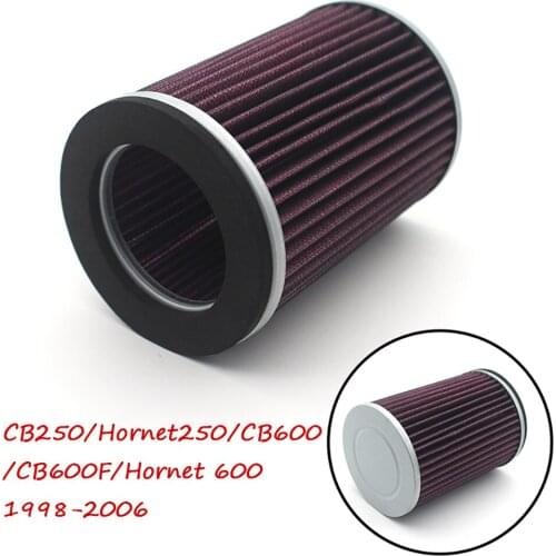 Motorcycle Air Intake Filter Cleaner High Flow Non-woven Fabric Air Filter For Honda CB250 CB600 CB600F Hornet 250 600 1998-2006