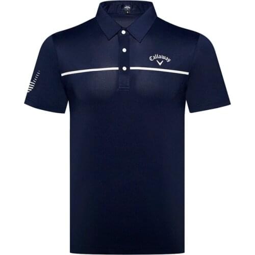 T-shirt Golf Polo Clothing Mens Short-sleeved Shirt Quick-drying Breathable Sweat-absorbent Top Golf Wear