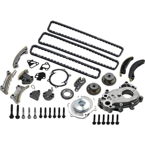 Engine Timing Chain Kit+Engine Water Pump+Engine Oil Pump Fit 07-16 for Cadillac Buick Pontiac Suzuki 3.6 for 12623514 12623513