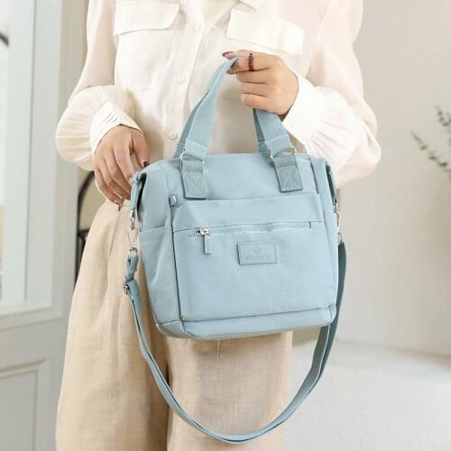 Fashion Womens Bag Trend 2021 Nylon Solid Color Messenger Bags Large Capacity Handbags Luxury Designer Shoulder Bags