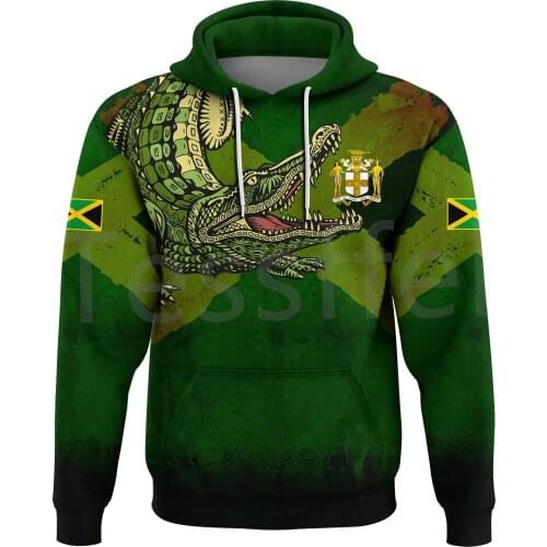 Tessffel County Flag Africa Jamaica King Emblem Lion NewFashion Tracksuit 3DPrint Men/Women Streetwear Autumn Casual Hoodies B-6