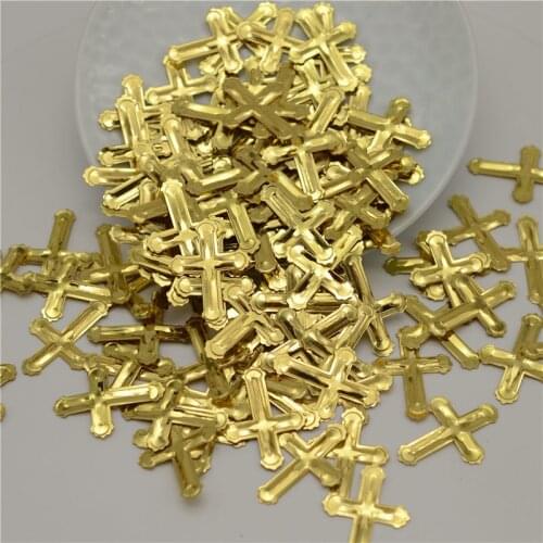 200Pcs/lot 25g 18*25mm Latin Cross PVC loose sequins beautiful crafts for sewing/webbing Diy accessory kids DIY