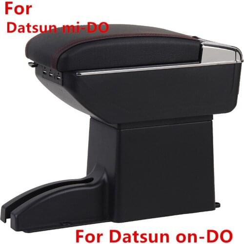 For Datsun on-DO armrest box mi-DO armrest universal car center console modification accessories double raised with USB