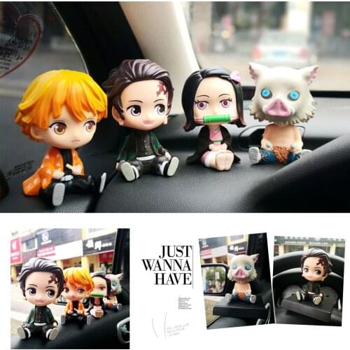 Q Version Of The Ghost Blade Shaking His Head Doll Car Interior Creative Car Decoration