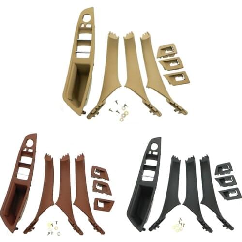 RHD Car Interior Door Handle Inner Door Panel Pull Trim Cover for -Bmw 5 Serie F10 F11 520 525