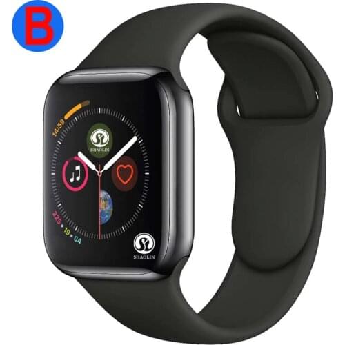 B Men Women Bluetooth Smart Watch Series 6 SmartWatch for Apple iOS iPhone Xiaomi Android Smart Phone (Red Button)