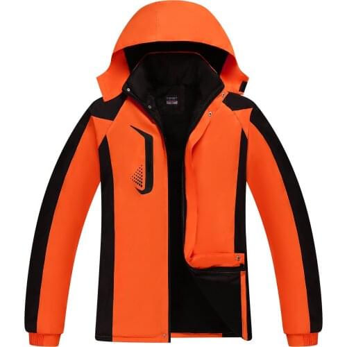 Waterproof outdoor sports plus velvet thick autumn and winter plus size cotton mens models