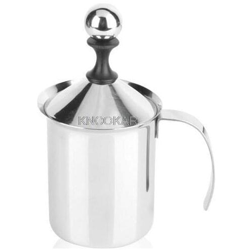 Manual Milk Frother Stainless Steel Double Mesh Milk Creamer Milk Foam Mesh Coffee Foamer Creamer