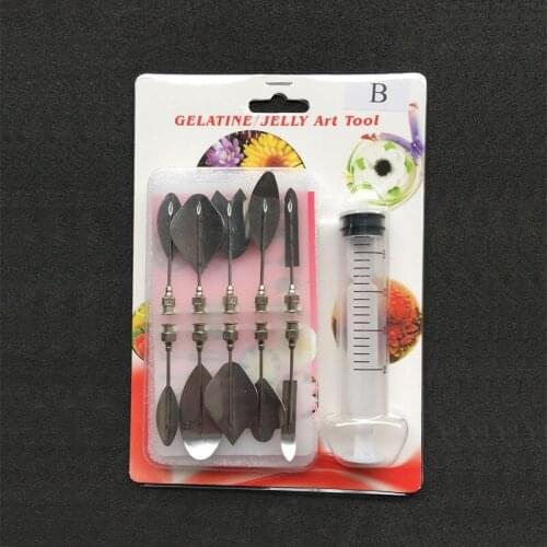 11Pcs/set 3D Jelly Flower Art Tools Jelly Cake Gelatin Pudding Mold Nozzle Syringe Set Cake Jello Gelatin Baking Decorating Tool