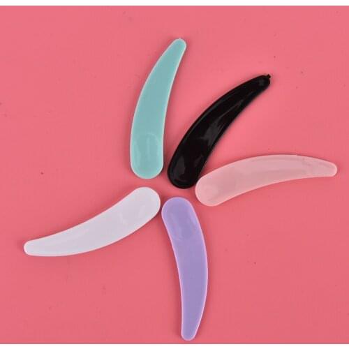 30PCS/Pack Mini Cosmetic Spatula Disposable Curved Scoop Makeup Mask Cream Spoon Eye Cream Stick Make Up Face Beauty Tool Kits