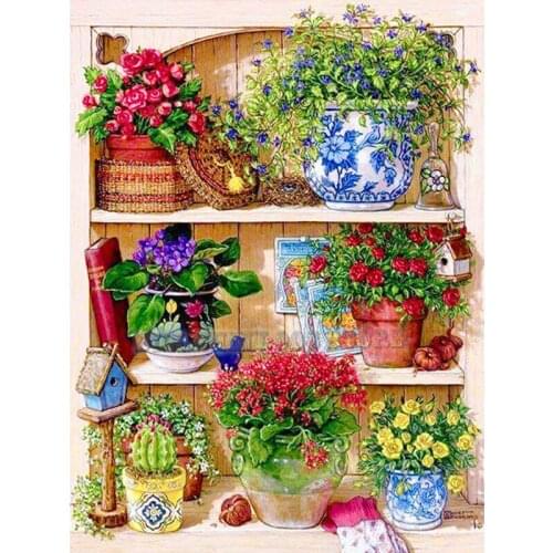 5D DIY Diamond Painting flower Scenery Cross Stitch Full Diamond villa diamond Embroidery rhinestones wedding decoration Gift