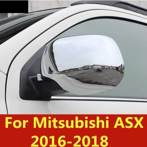 Car Rear-view Mirror Covers Shell Rearview Mirror Edge Guards Cover Exterior decoration Accessories For Mitsubishi ASX 2016-2018