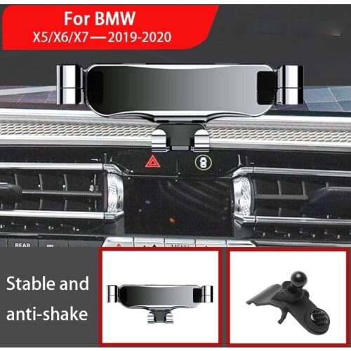 Car Mobile Phone Holder For BMW X5 X6 X7 G05 G07 2019-2020 Mounts Stand GPS Special Gravity Navigation Bracket Car Accessories