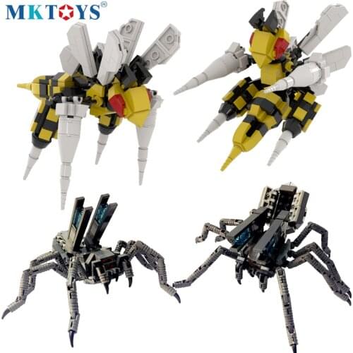 Bionic Animal Mech Building Bricks Interstellar Laser Artillery Spider Blocks Super Needle Bee Robot MOC DIY Model Boys Toys