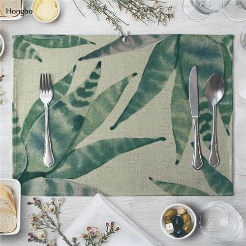 Cactus Succulents Pattern Table Mat Table Napkin Placemat Kitchen Decoration Dining Accessories