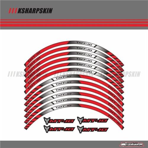 For YAMAHA MT10 Custom Inner Rim Declas Wheel Reflective Stickers Stripes MT-10