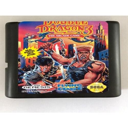 Double Dragon 3 Game Cartridge Newest 16 bit Game Card For Sega Mega Drive / Genesis System