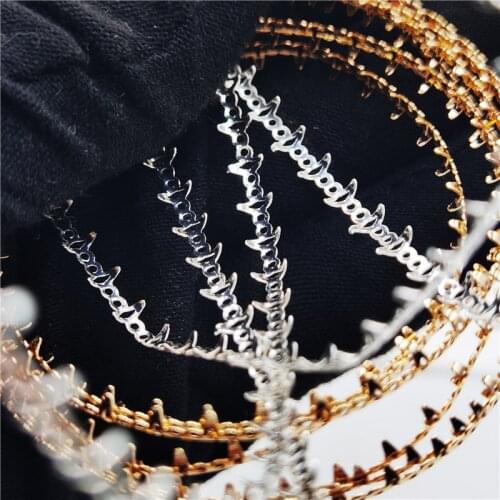 Sewing Stone Ribbon Lace 4mm pure copper Edging line pendant modeling DIY sac celine material accessories Decorative rim stones