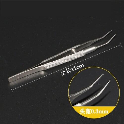 Cosmetic Plastic Surgery Double Eyelid Toothed Tweezers Microscopic Ophthalmology Instruments Tissue Fat Tweezers