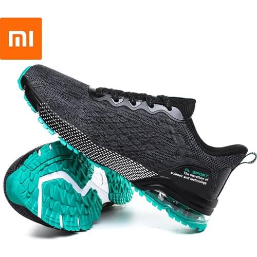 Xiaomi Men Air Cushion Athletic Running Shoes Fashion Sport Gym Jogging Tennis Fitness Sneaker Breathable Lace-Up Casual Sneaker