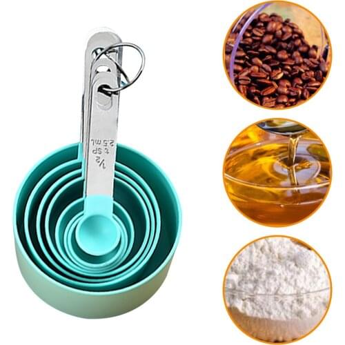 8Pcs Measuring Spoon Stainless Steel Baking Tea Coffee Kitchen Scale Measuring Cup Measuring Spoons Set 2