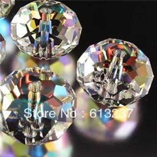 Newly white fashion crystal faceted abacus glass 3x4mm 4x6mm 6x8mm 8x10mm high quality gems loose beads diy jewelry 15 inch R31