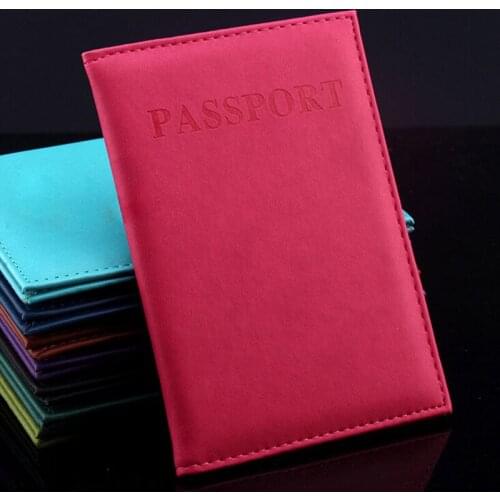 1PC High quality New Artificial Leather Womens Travel Passport Cover Passport Holder Couple Models Unisex Card Case Card Holder