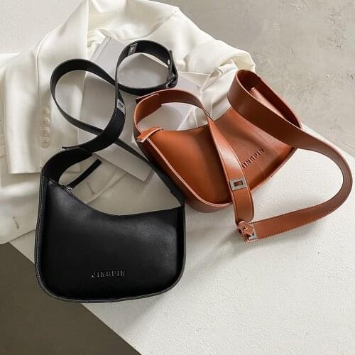 Casual Women Solid Handbags PU Leather Small Hobos Handbags with Asymmetric Designs Crossbody Bags for Shopping