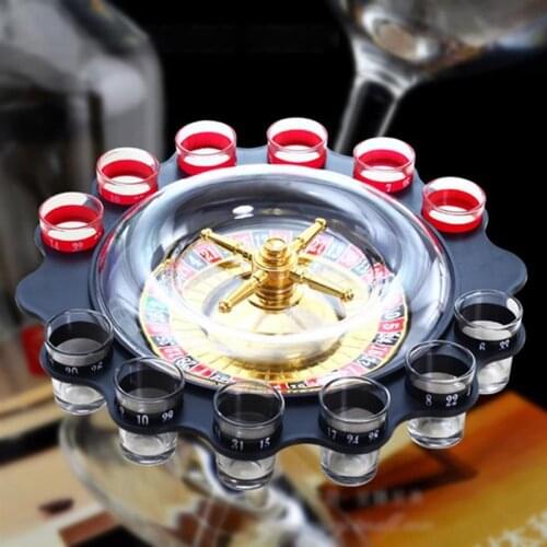 12-hole Russian Roulette Wheel Wine Glass Game KTV Party Roulette Board Game Useful Party Wine Glass Turntable Wine Glass Wheel