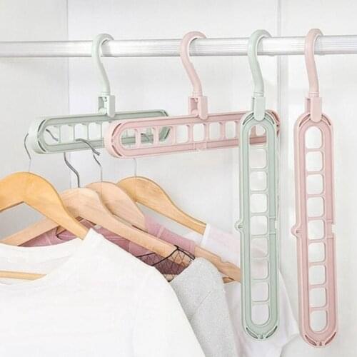 Folding Clothes Hangers For Clothes Drying Rack Multi-Function Clothes Rack Closet Organizer Space Saving Clothes Rack