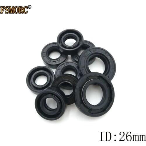 TC-26*34*35*36*37*38*40*42*43*45*47*50*52*62*4/5/6/7/8/9/10/12 NBR Shaft Oil Seal Nitrile Covered Double Lip With Garter Spring