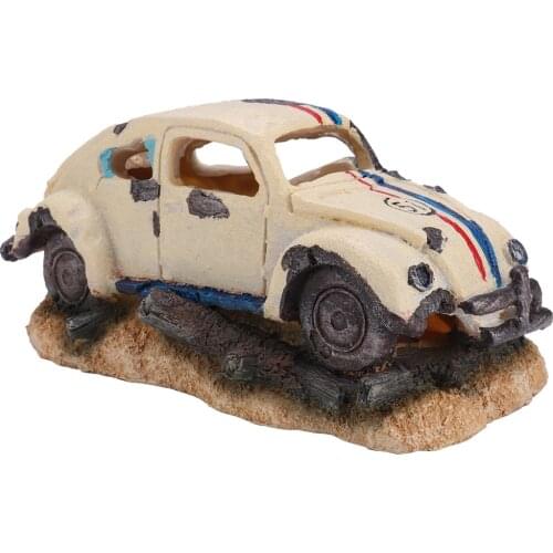 Fish Tank Decoration Simulation Resin Sedan Car Imitation Car Ornament for Underwater Landscape Decor