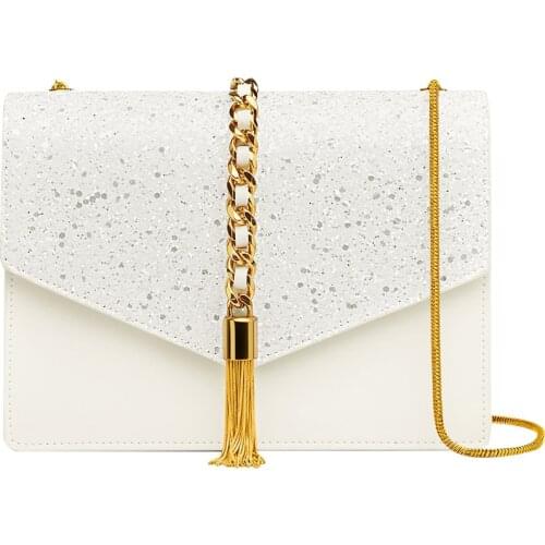 Bag Women 2021 Women Shoulder Bag Designer Chains Starry Sky Crossbody Bag Luxury Tassel Small Purses Lady Clucthes Brand Purse