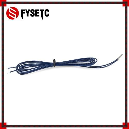 2pcs PT1000 Probe 1m Platinum Thermal Resistance Sensor 4mm * 30mm RTD For 3D Printer E3D Volcano/ V6 Heater Block