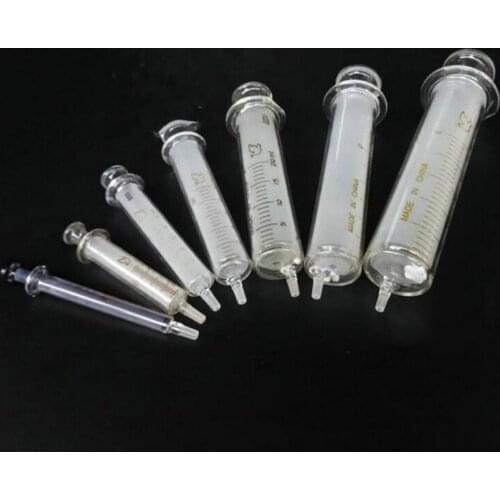 1pcs to 10pcs 1/2/5/10/20/30/50/100ml Disposable Glass injection syringe, Liquid Syringe transfer pipette without Needle