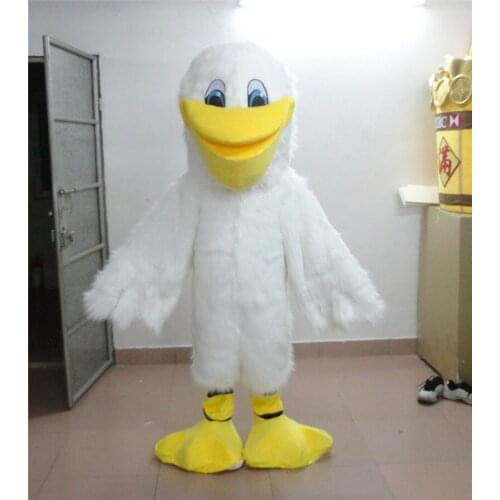 White Parrot Mascot Costume Suit Cosplay Party Game Fancy Dress Outfits Clothing Advertising Carnival Halloween Xmas Easter Suit