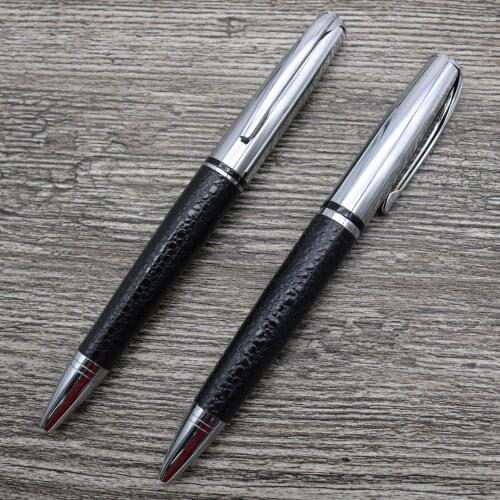 Free shipping 500pcs/lot customized logo metal pen; leather metal pen; promotional ballpoint pen; writing pen mp54