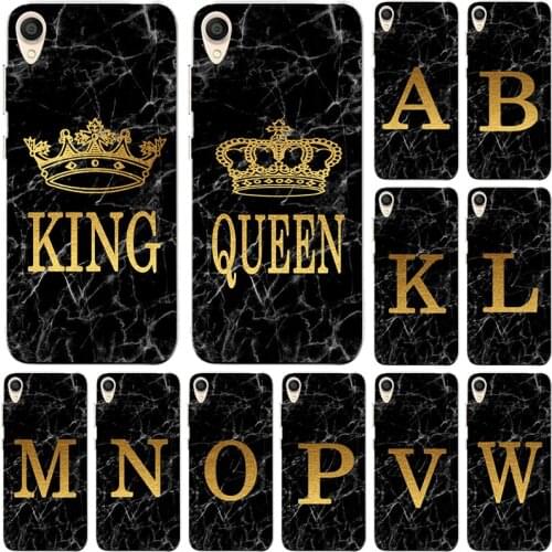 Phone Case for Asus Zenfone Live ZB501KL A007 Marble Golden alphabet background Soft Print Cover