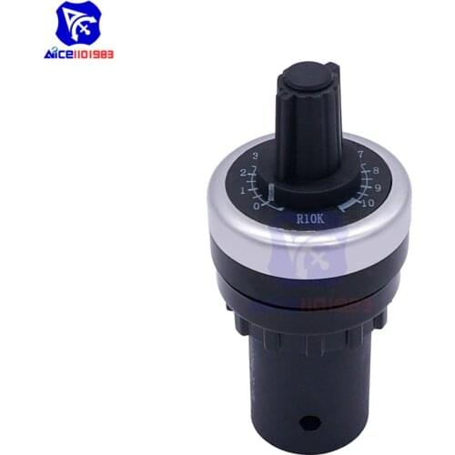 Diymore LA42DWQ-22 22mm Governor Rotary Potentiometer Inverter Converter Resistance Variable Speed Drive Potentiometer Switch