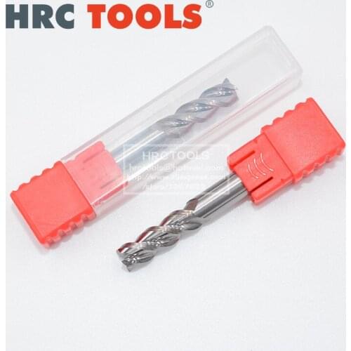 G17-d3x12Hx4Dx75L HRC55 Solid Carbide End Mill For Aluminum 4mm Dia 3-Flute CNC Cutter Router Bits
