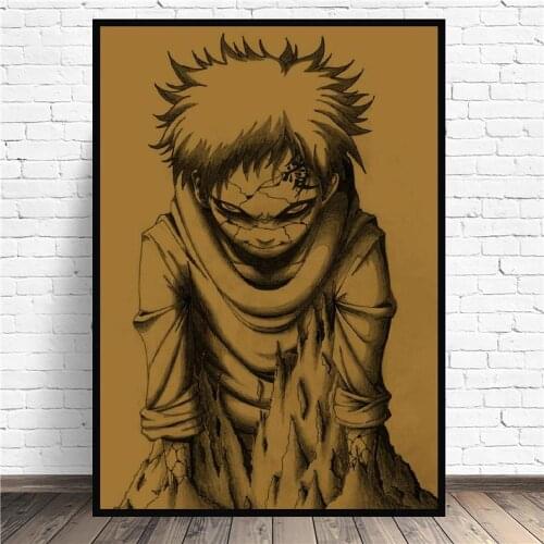 Gaara Anime Art Canvas Poster Prints Home Wall Decor Painting