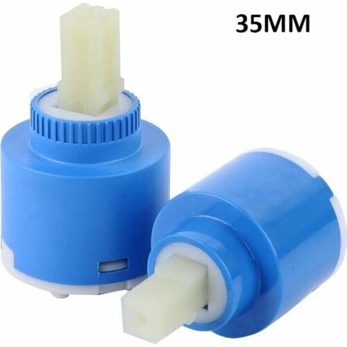 New 2Pcs 35/40MM Cartridge Ceramic Faucet Filter For Single Lever Fittings Kitchen Faucet Replacement Parts