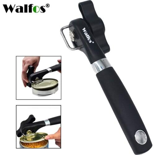 WALFOS Cans Opener Professional Ergonomic Manual Can Opener Side Cut Manual Can Opener Kitchen Accessories