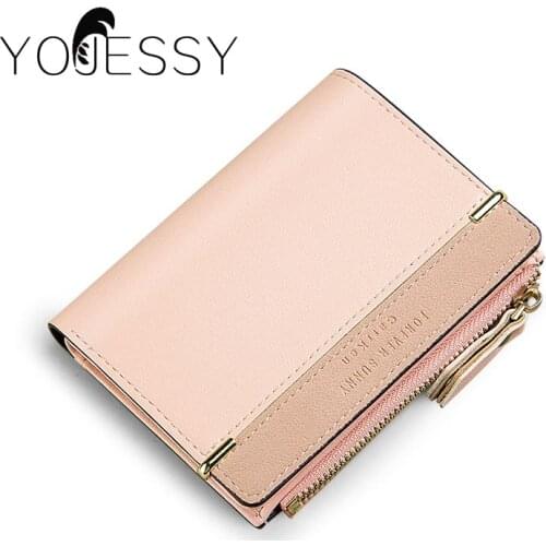 YOJESSY Women Short Wallet Female Wallets Clutch Lady Purse Zipper Coin Pocket Card Holder Ladies Purse
